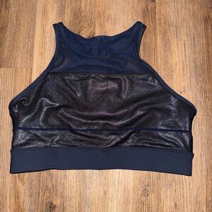 ZYIA navy metallic All Star sports bra
